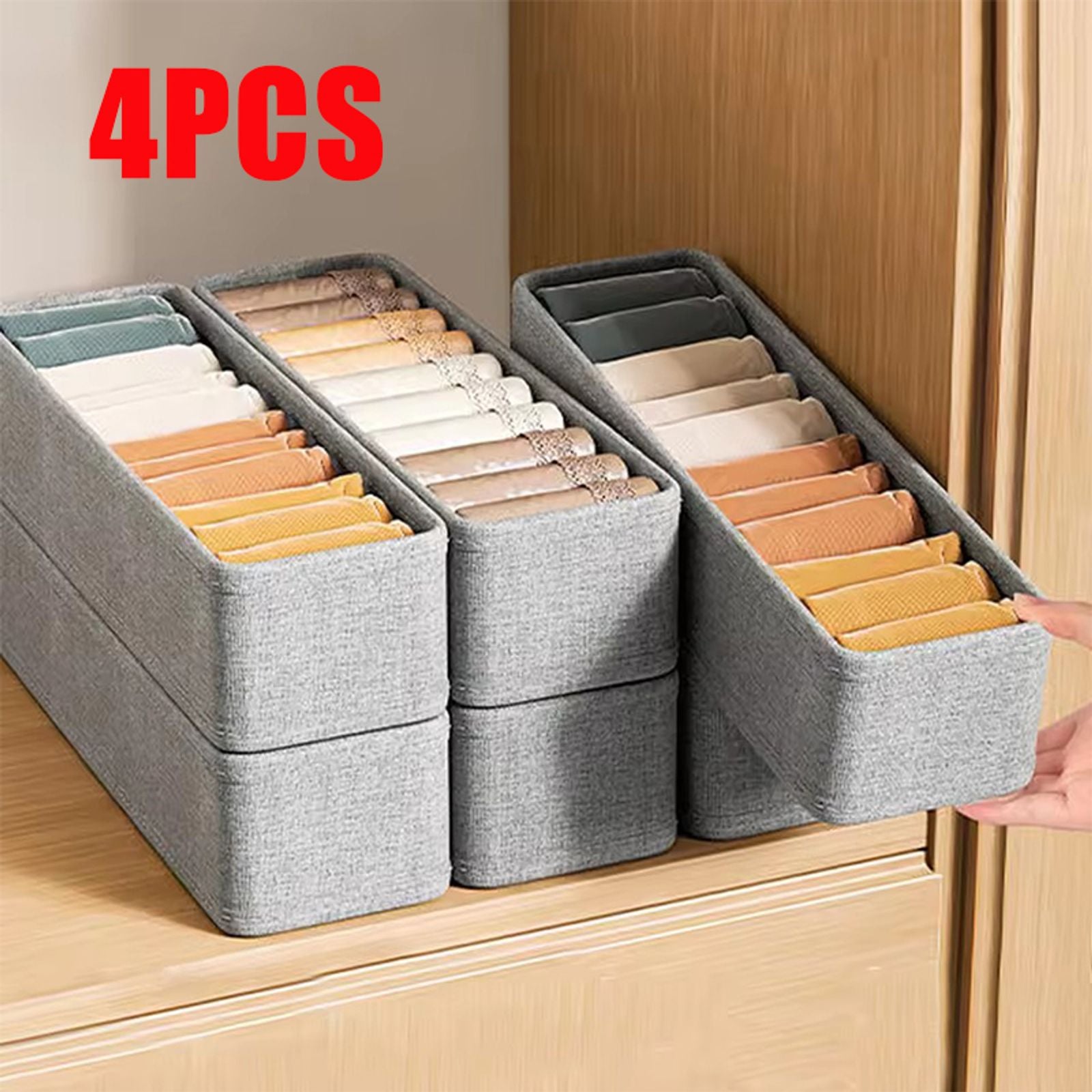 Drawer Storage Organizers for Clothes, Set of 1/2/4 Pieces