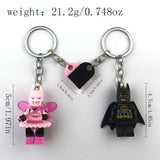 Handmade 3D Bat Couple Keychain Pendant - Y2K Jewelry