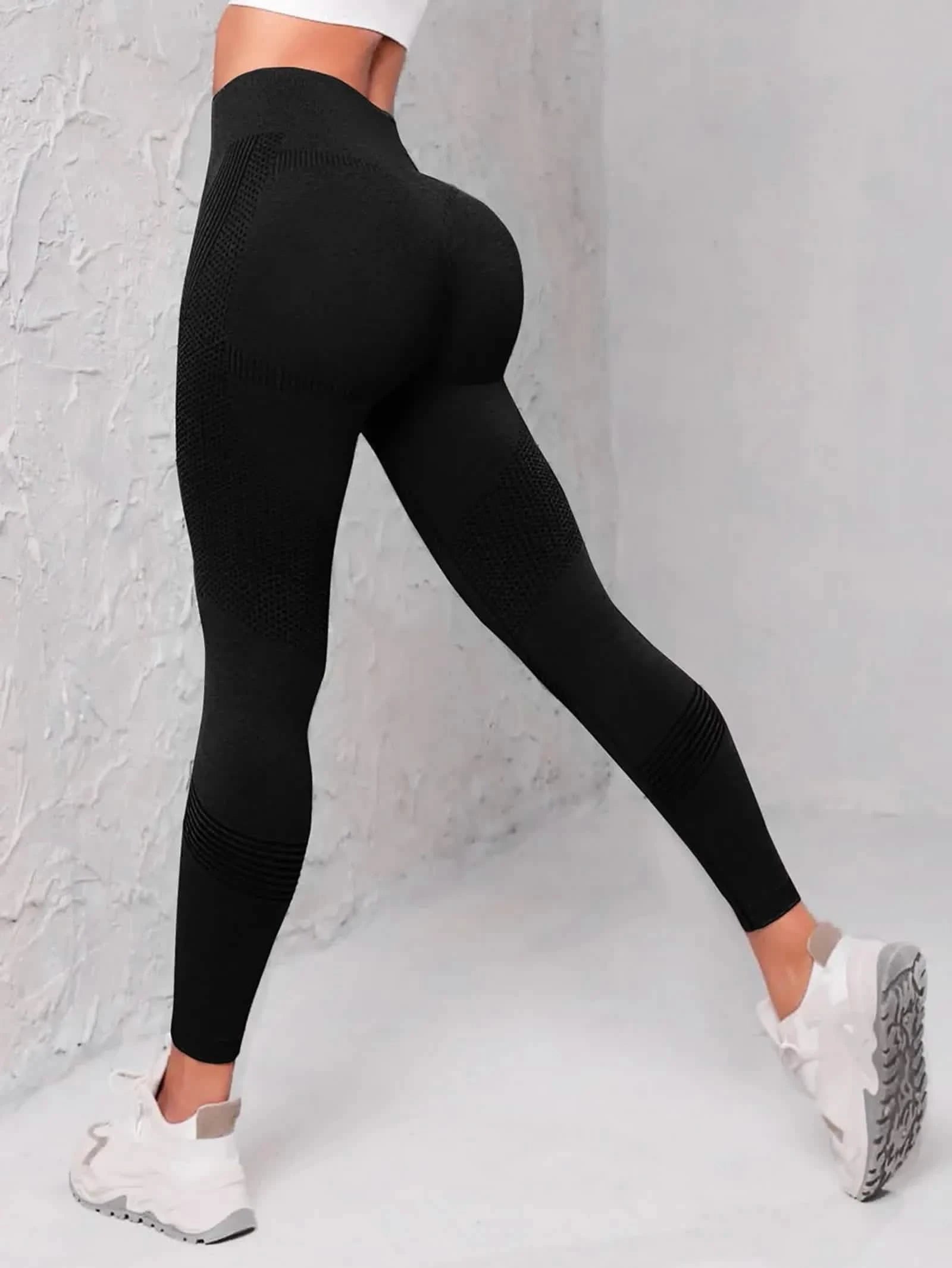 Elastic High Waist Leggings for Women - Seamless Fitness Tights