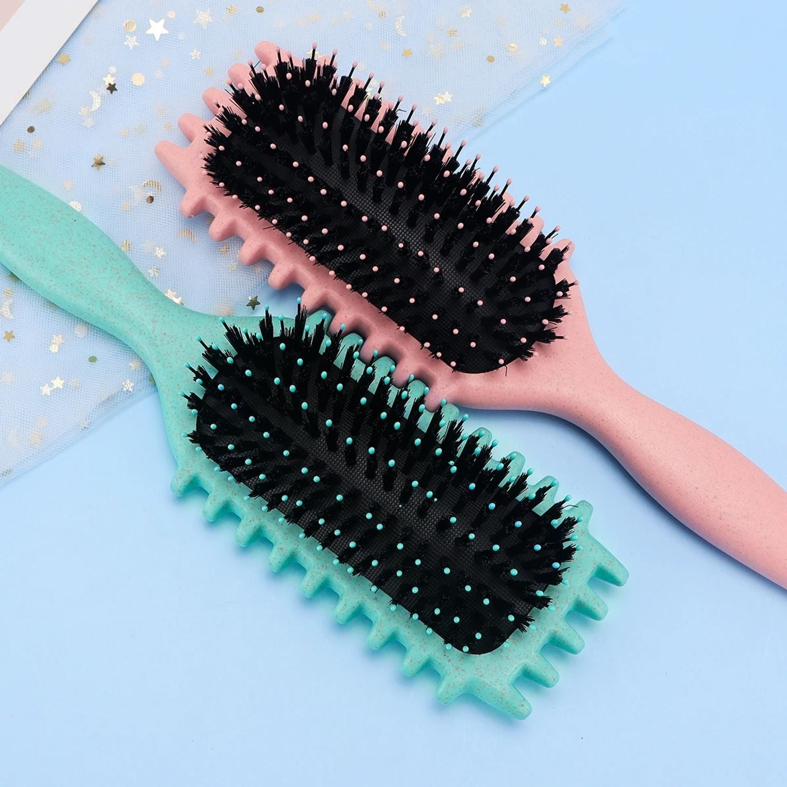 Curly Hair Styling Brush for Combing and Shaping Curls