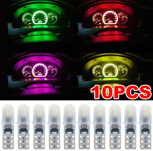 10Pcs T5 LED Dashboard Lights for Cars