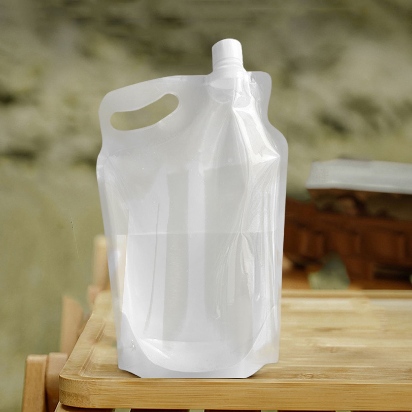 2L Portable Transparent Water Bag with Handle