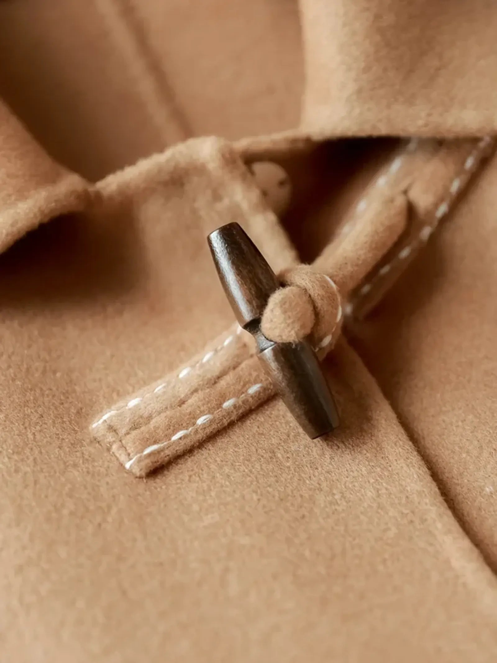 10PCS Wooden Horn Buckles for Women's Wind Coat Sewing