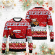 Men's Winter Christmas Lightning McQueen Print Hoodie