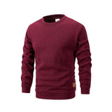 Men's Casual Round Neck Long Sleeve Pullover Sweatshirt