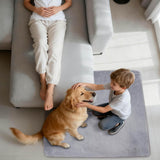 Non-Slip L-Shaped Bath Mat - Soft Absorbent Quick Dry Rug