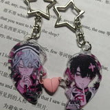 Anime Alien Stage Cosplay Keychain Set