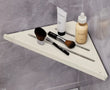 Wall-Mounted Triangle Drain Shelf with Hooks