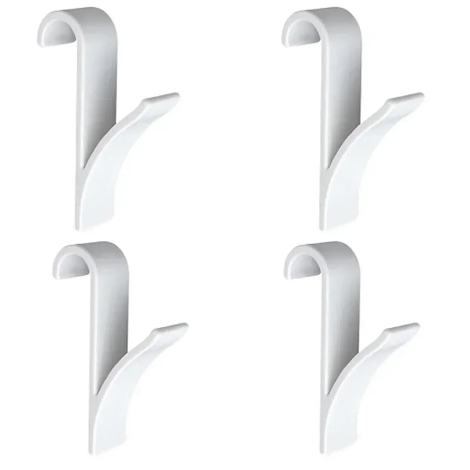 White Clear Hanger Clips for Towels and Scarves