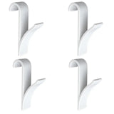 White Clear Hanger Clips for Towels and Scarves