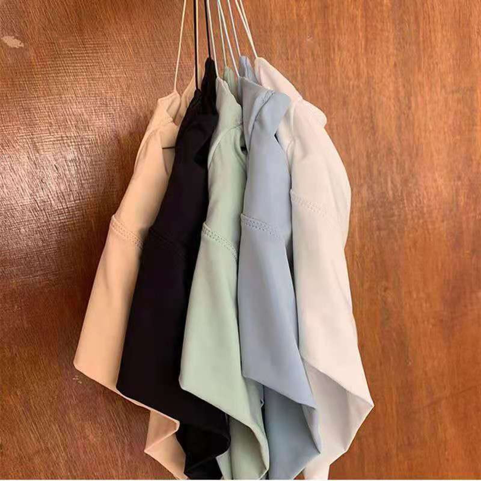 Womens Seamless Ice Silk Camisole Sports Tank Top