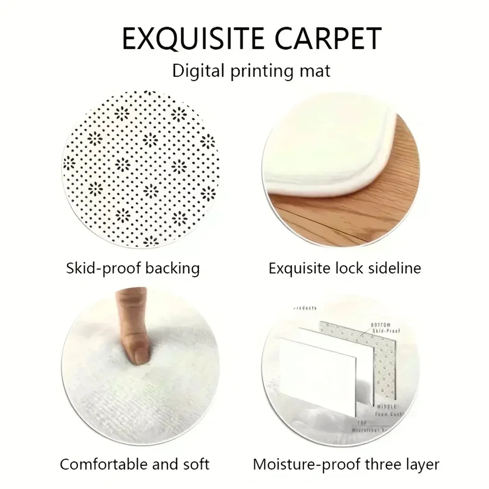 Large Non-Slip Gaming Carpet for Boys' Room