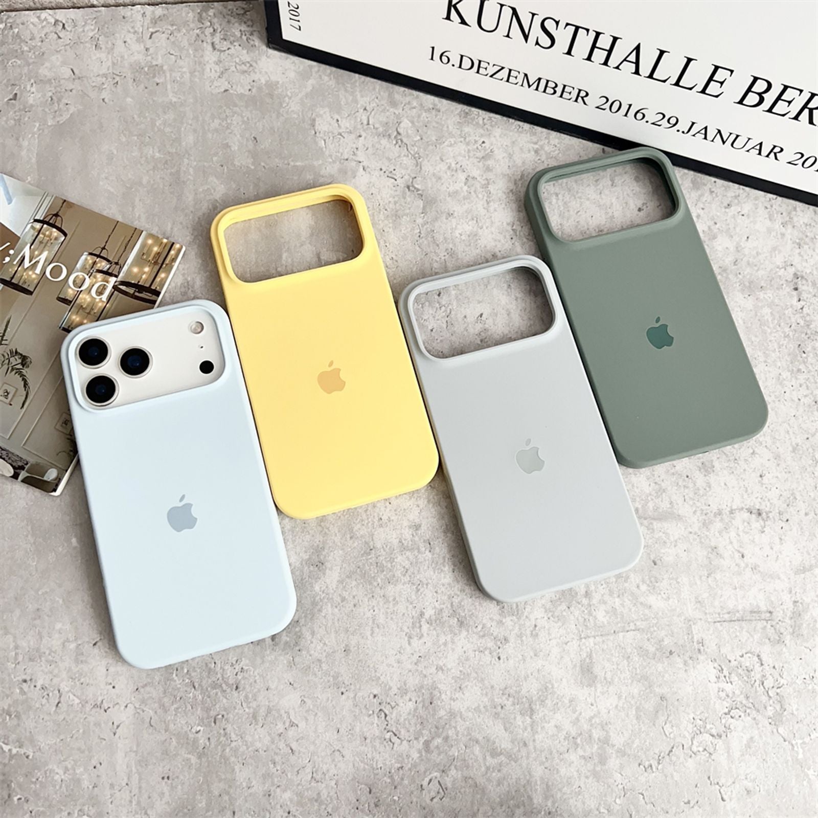 Official Silicone Apple Cases for iPhone 12, 14, 15, 16, 17 Pro Max