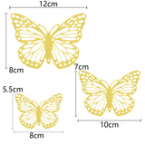 Golden Crown Butterflies Stickers for Valentine's Day