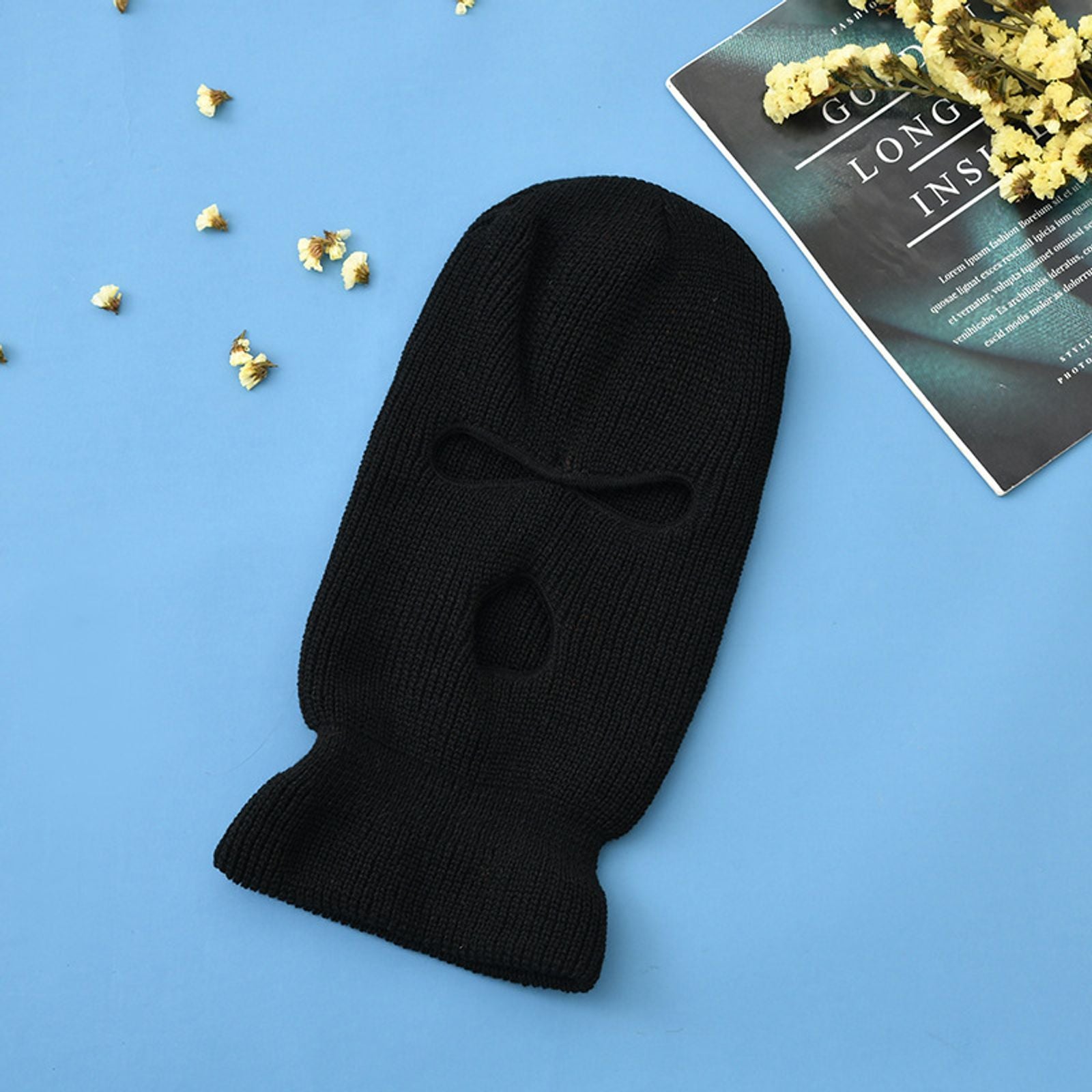 Windproof Full Face Knit Ski Mask for Winter