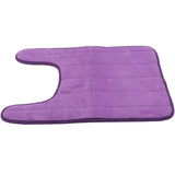 U-Shaped Water Absorbing Bathroom Mats