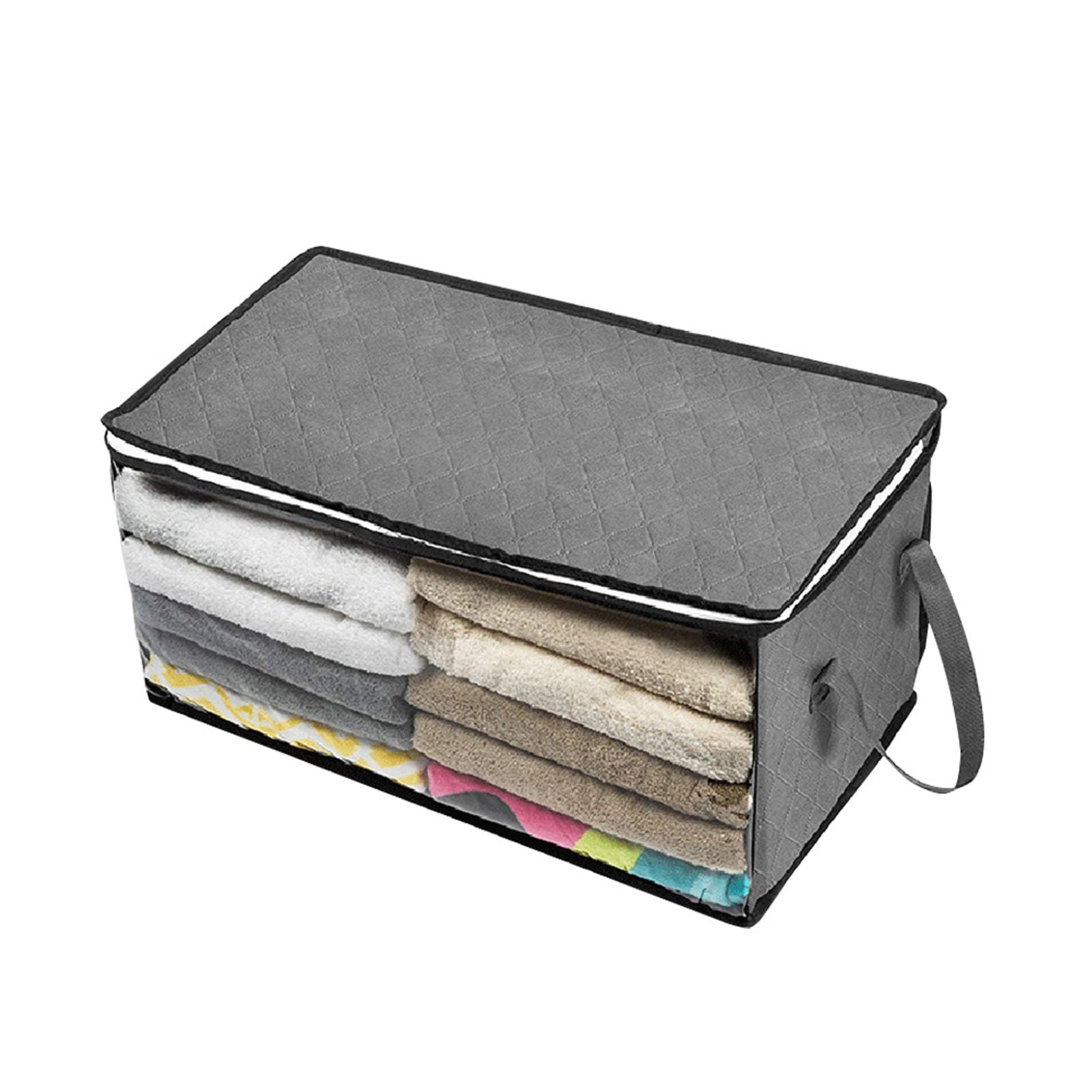 Large Capacity Foldable Clothes Storage Bag with Zipper