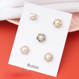 Safe Metal Pearl Magnet Hijab Pins and Brooches