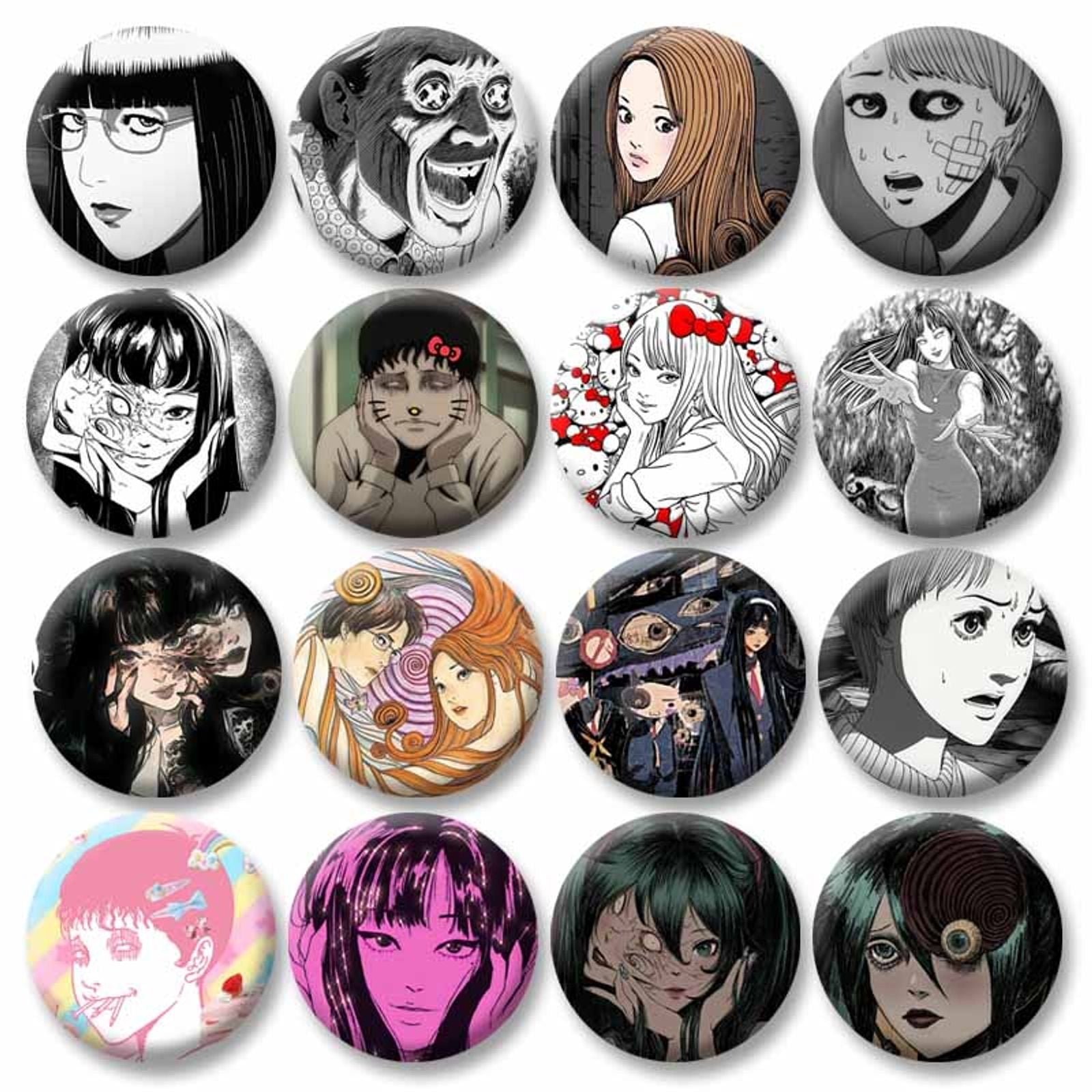 Anime Tomie Soft Button Pins Junji Ito Characters Brooch