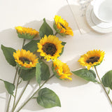 Sunflower Artificial Flower Bouquet for Home and Wedding Decor