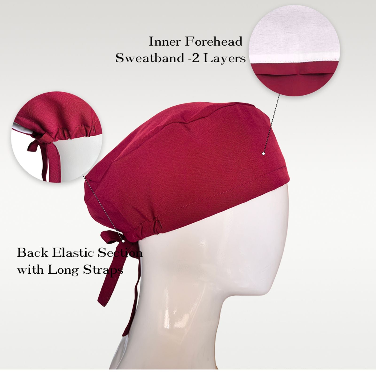 Solid Color Stretch Women’s Nurses Working Hats