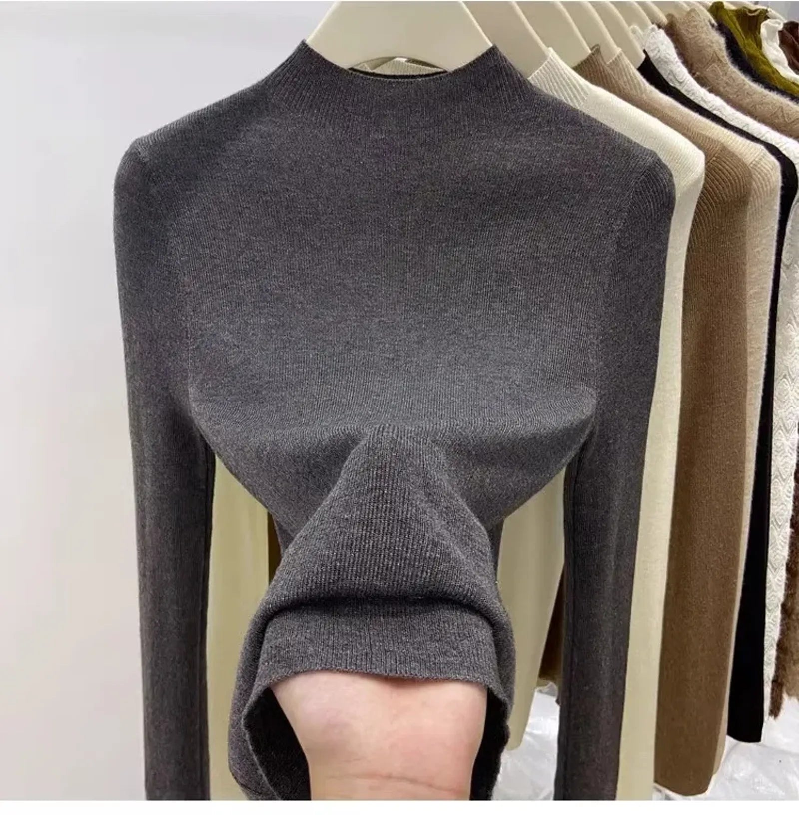 Women’s Solid Slim Turtleneck Sweater - Autumn/Winter