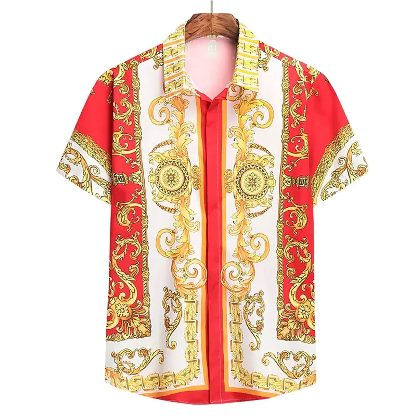Unisex 2025 Breathable Hawaiian Baroque Print Shirt