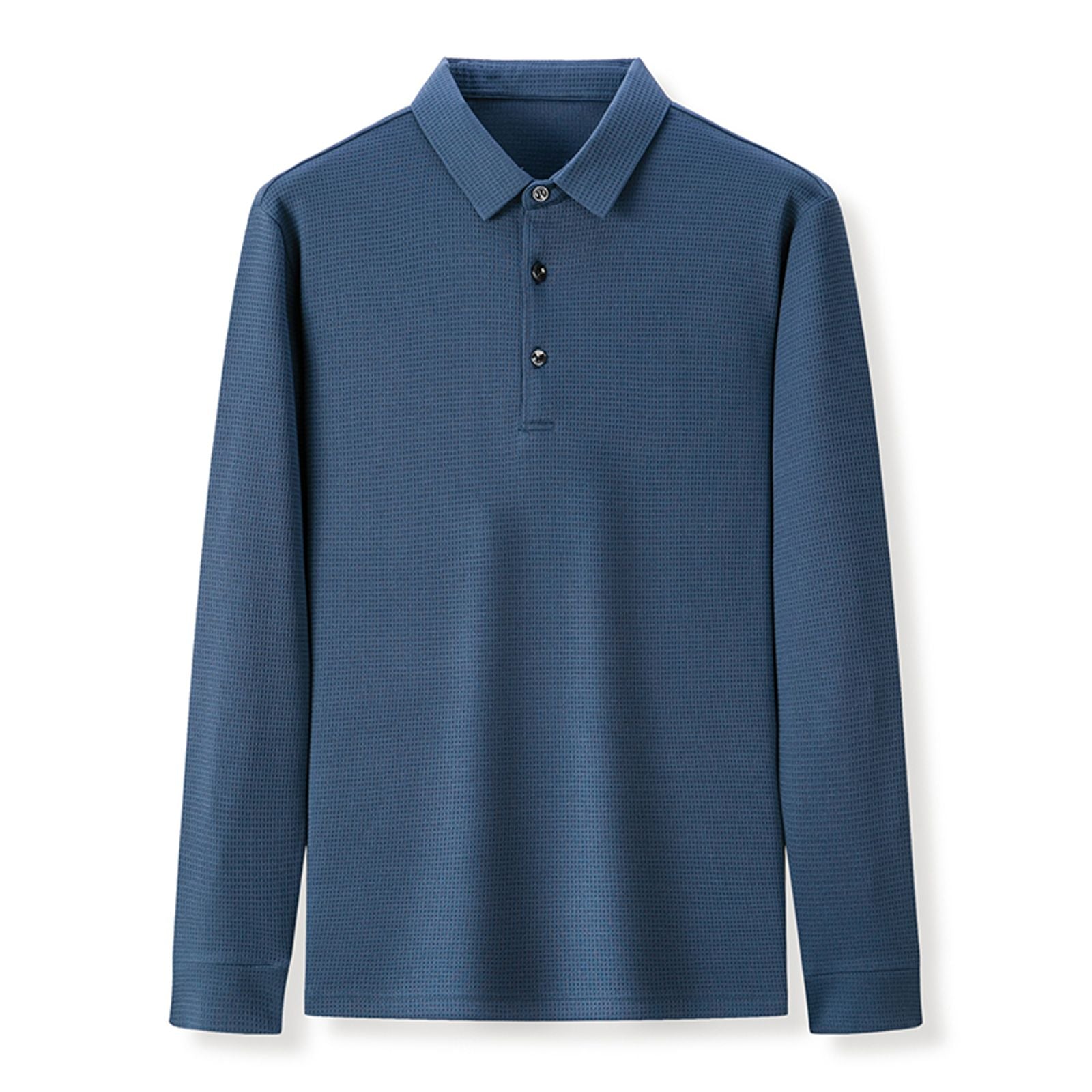 Men's Long Sleeve Business Casual Polo Shirt