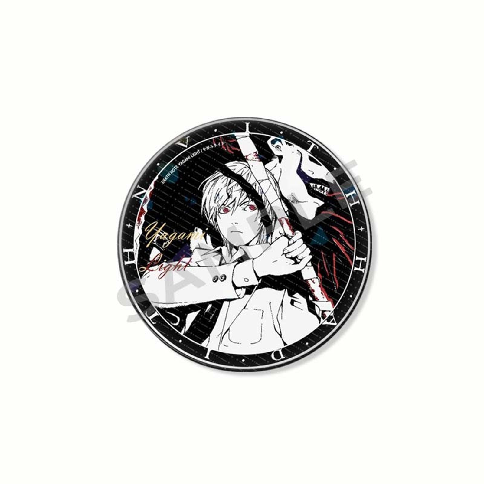 Classic Anime Death Note Button Pin - Yagami & Ryuk Brooch