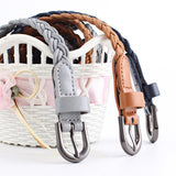 Fashion Casual Woven Leather Women's Decorative Belt