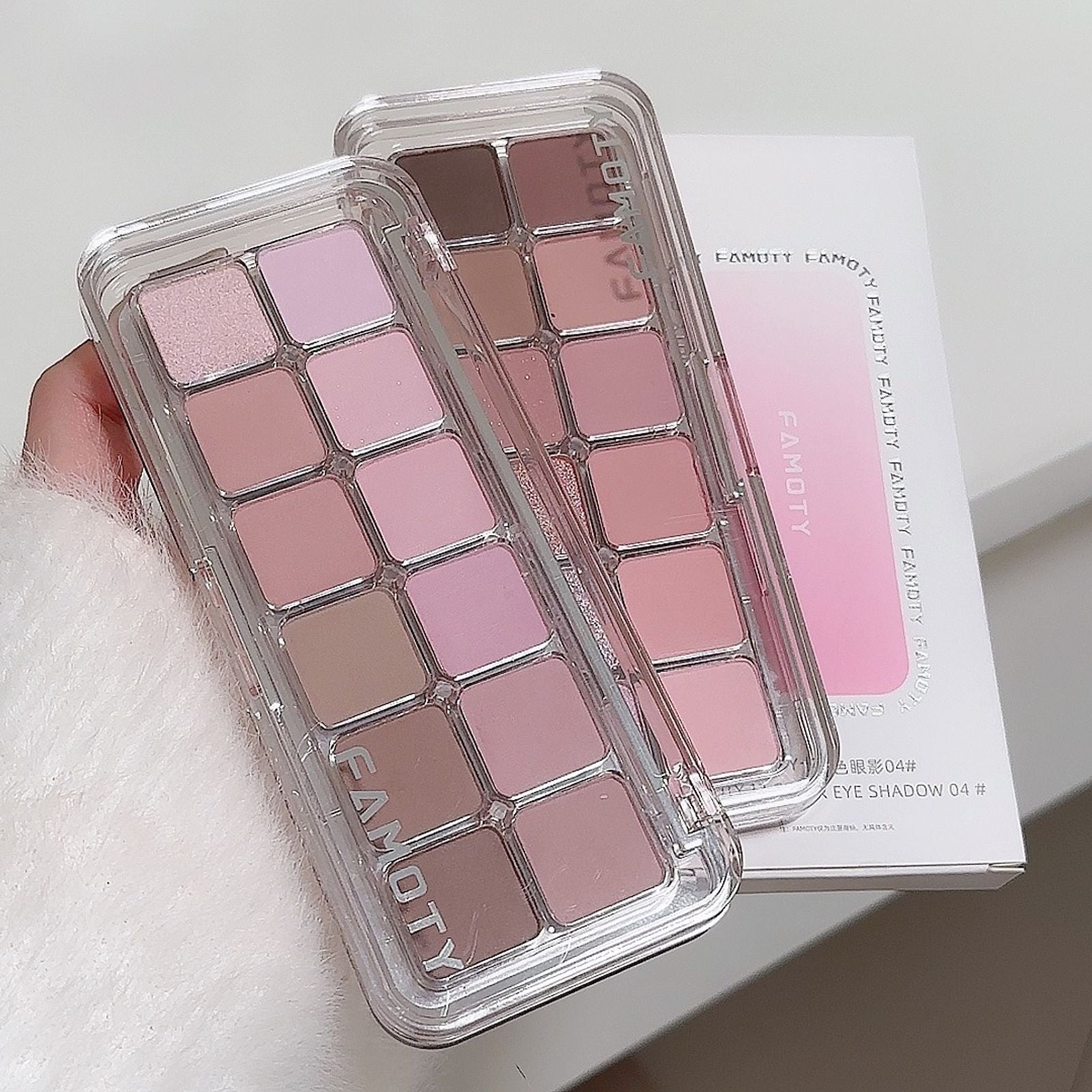 12-Color Matte Eyeshadow Palette in Tea Apricot