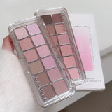 12-Color Matte Eyeshadow Palette in Tea Apricot