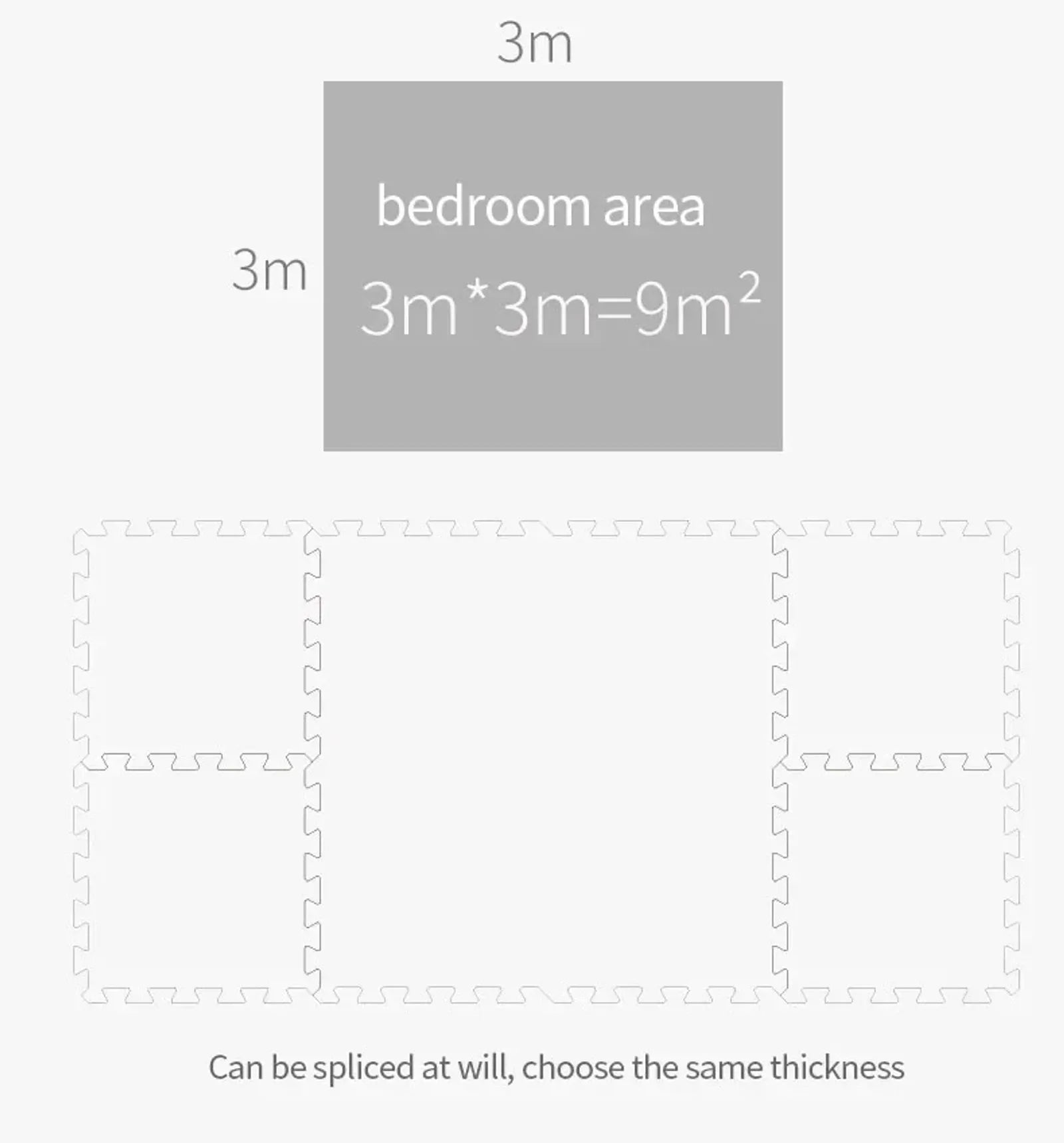 16pcs Puzzle Mat for Kids - Thick EVA Foam Play Mat