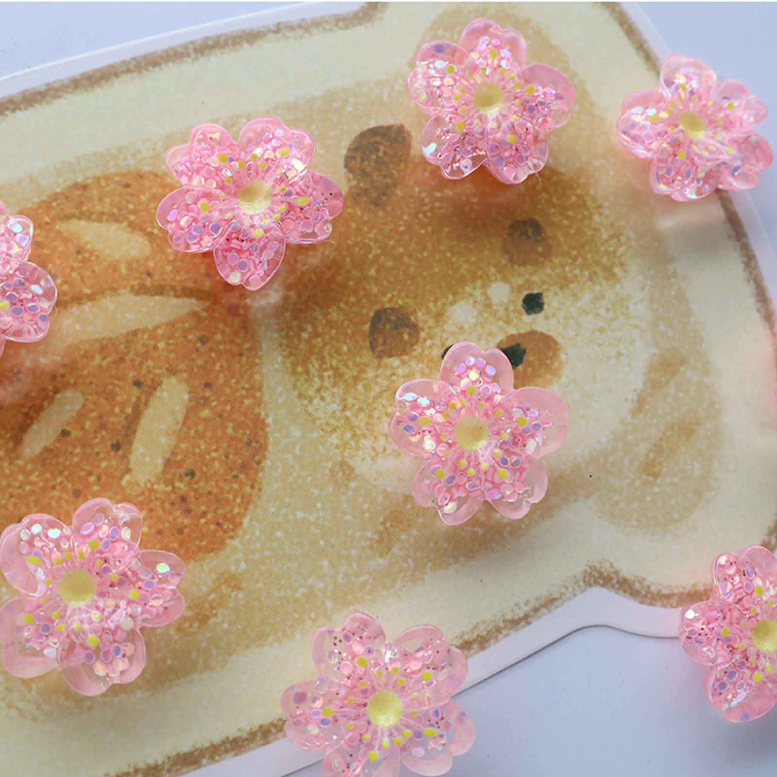 10pcs Pink Blossom Sakura Refrigerator Magnets