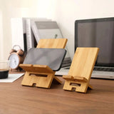 Bamboo Phone Holder - Multi-functional Charging Stand