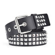 Fashion Square Bead Rivet Punk Belt for Men and Women