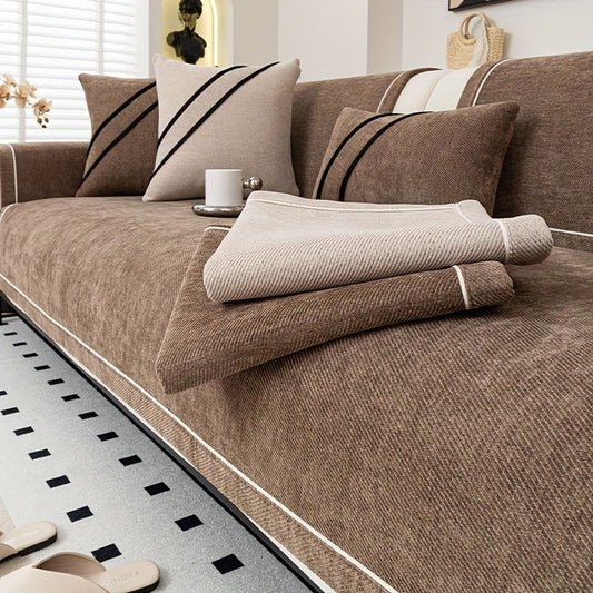 Luxurious Chenille Non-Slip Sofa Protector