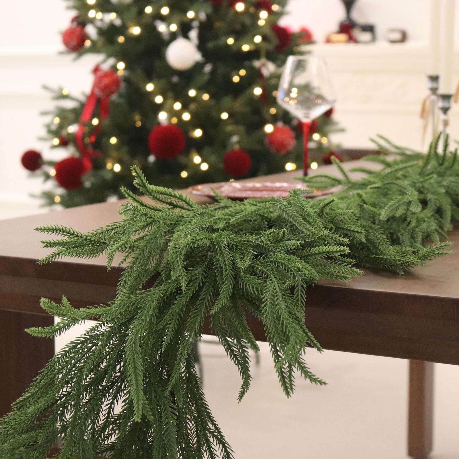 180cm Norfolk Pine Christmas Garland - Artificial Decoration