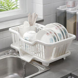 Kitchen Drainage Rack with Drainer Board for Utensils and Plates