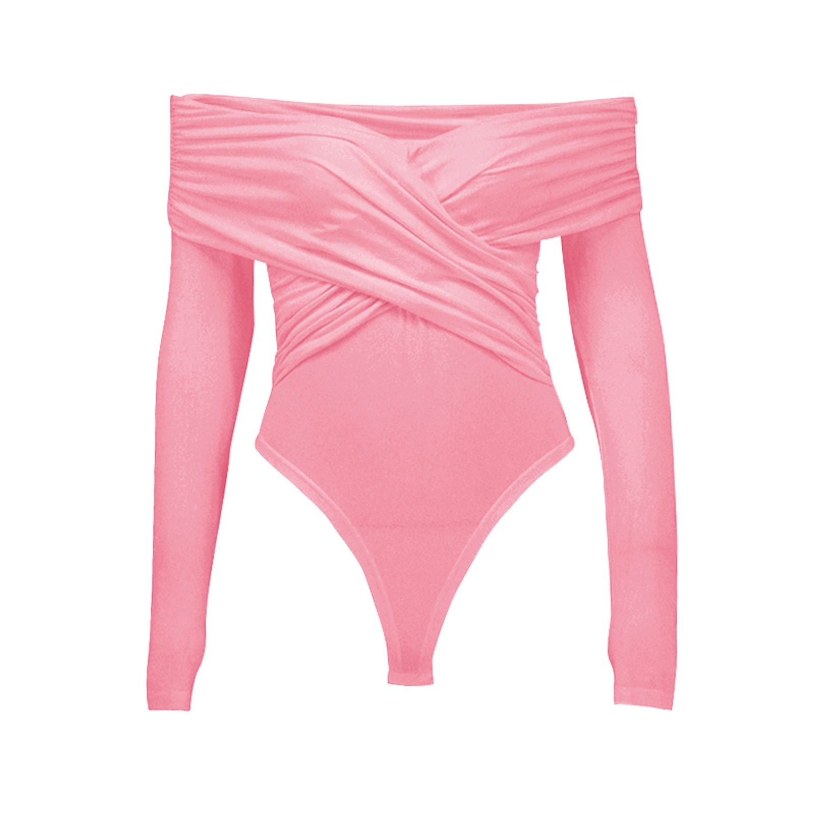 Women's Long Sleeve Crossed Bodysuit