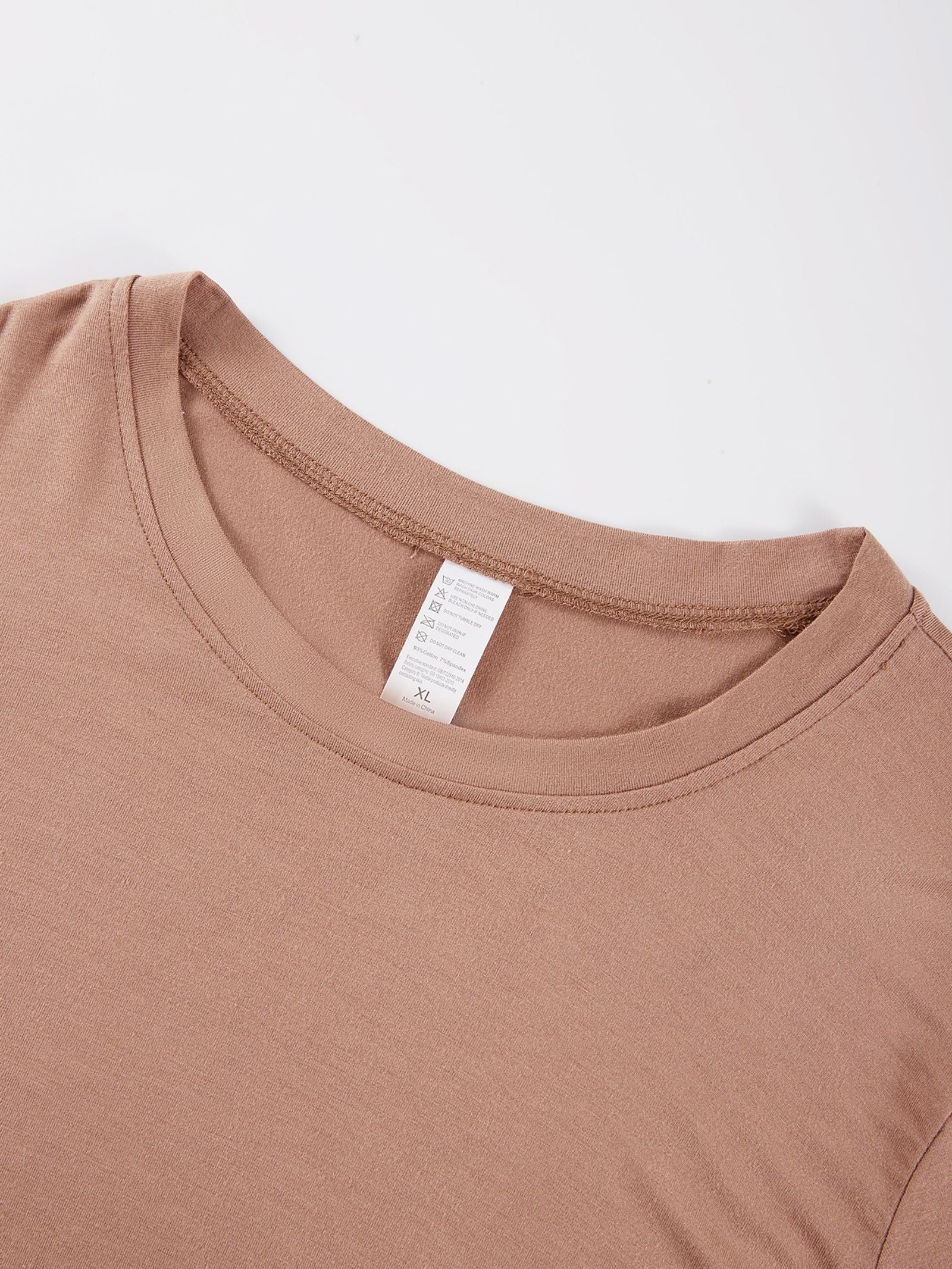 Y2K Women’s Solid Cotton Crop Top - Short Sleeve O-Neck Tee