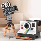 593/802PCS Vintage Camera Model Building Block Toy