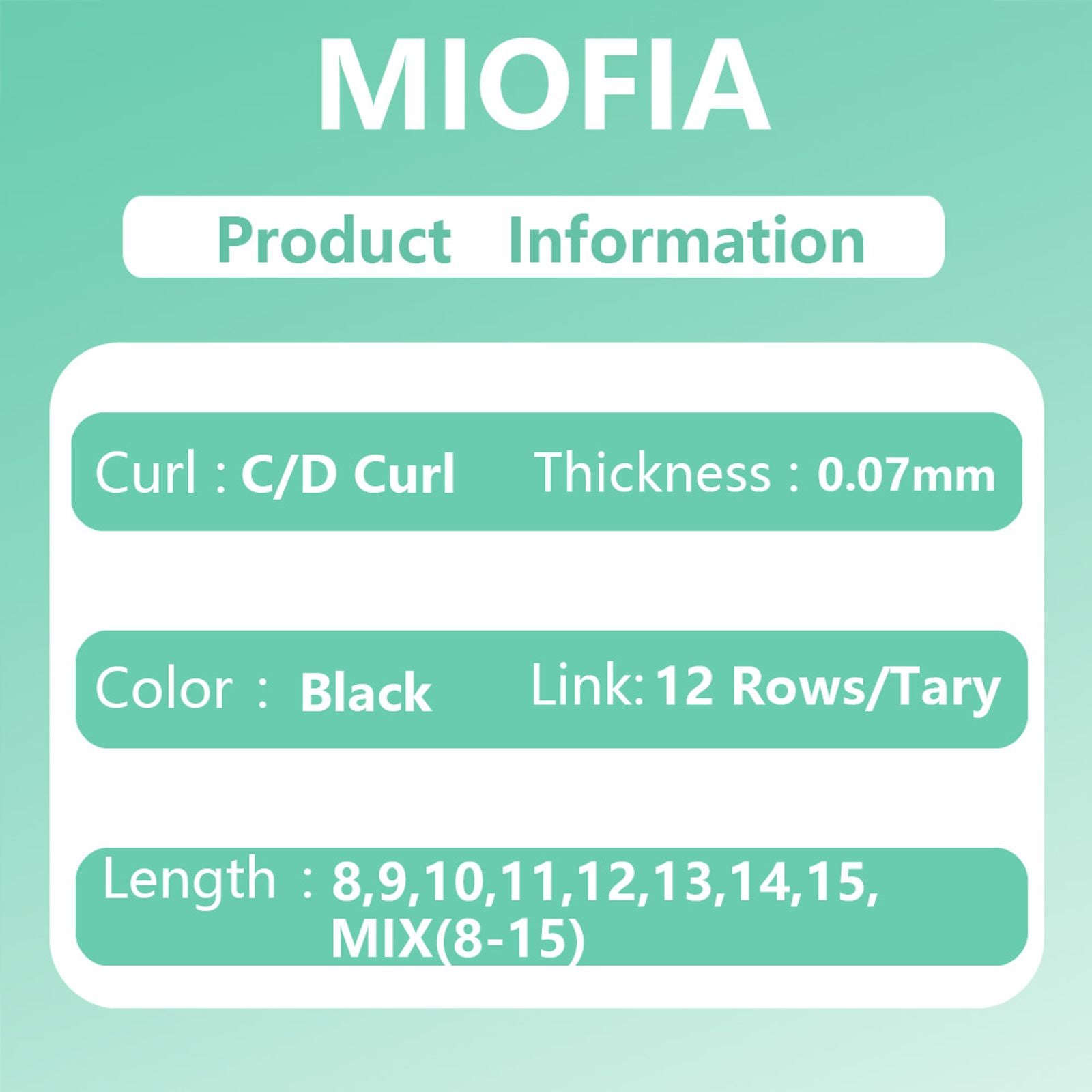 MIOFIA 3D 4D 5D Eyelash Extension Natural Soft Premade Fans