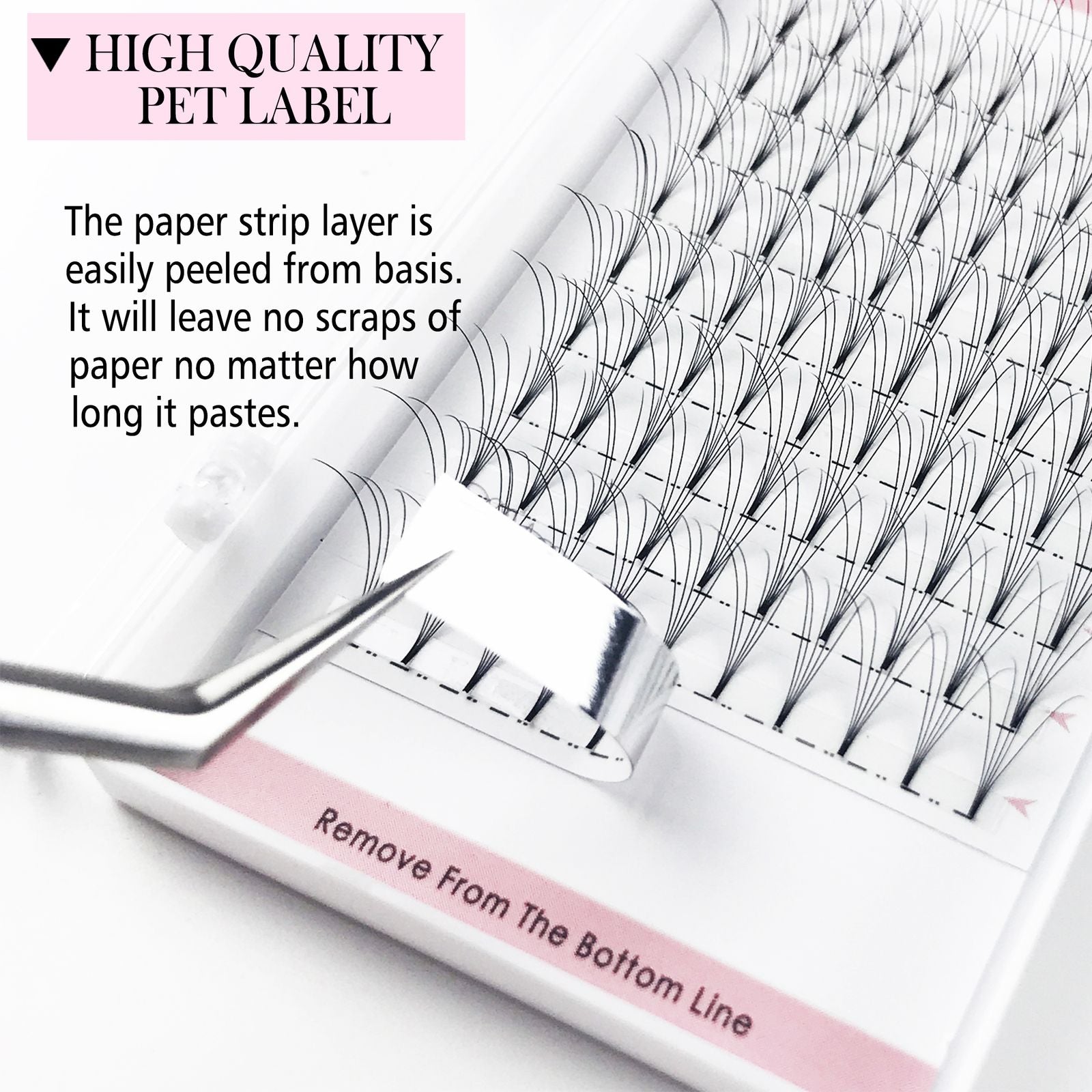 Premade Volume Fans Short Stem Russian Eyelash Extensions