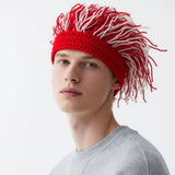 Rebel Rasta Braid Cap - Unisex Winter Knit Beanie