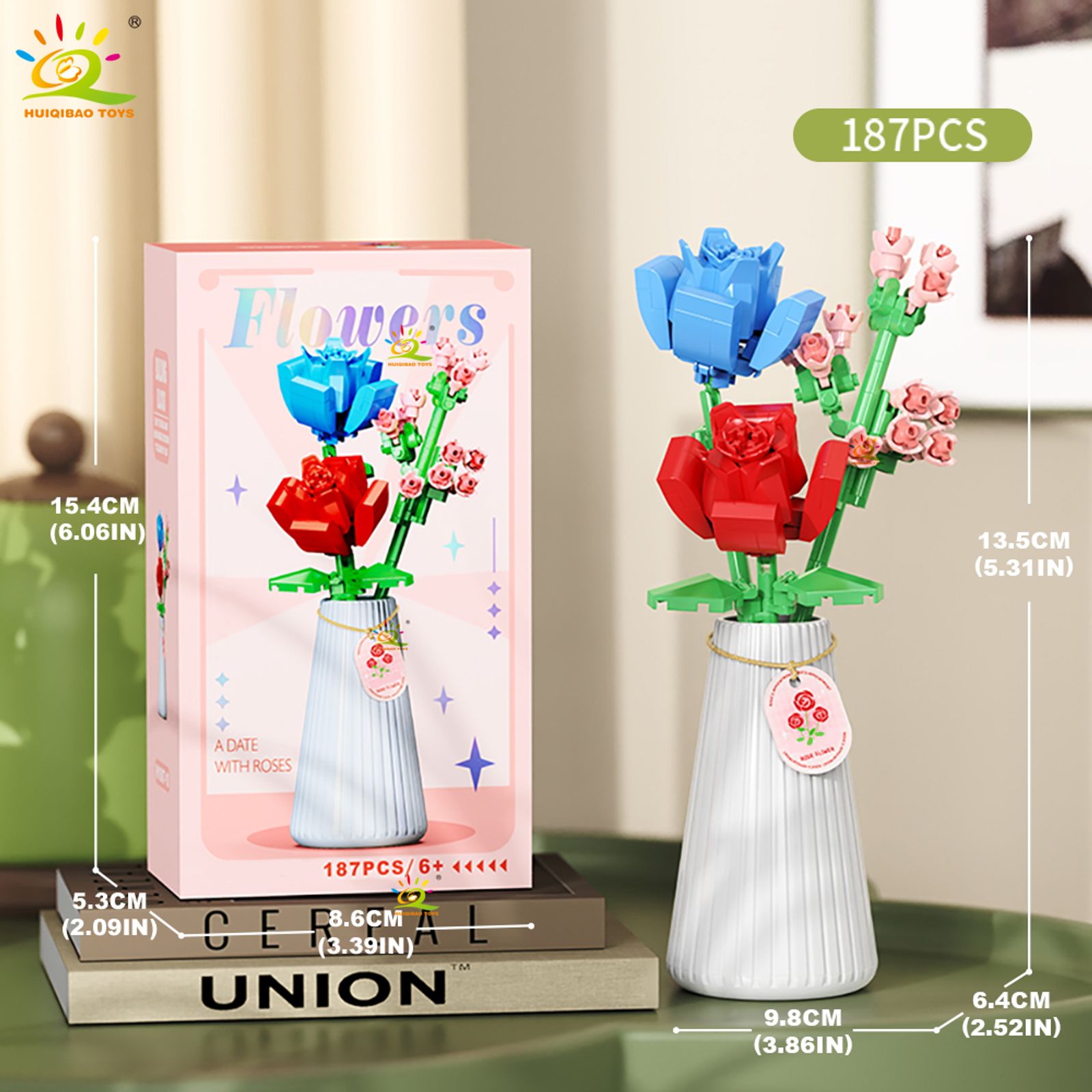 Eternal Flower Bouquet Building Block Model