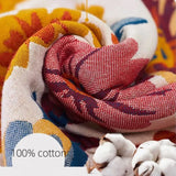 Pure Cotton Floral Towel Blanket
