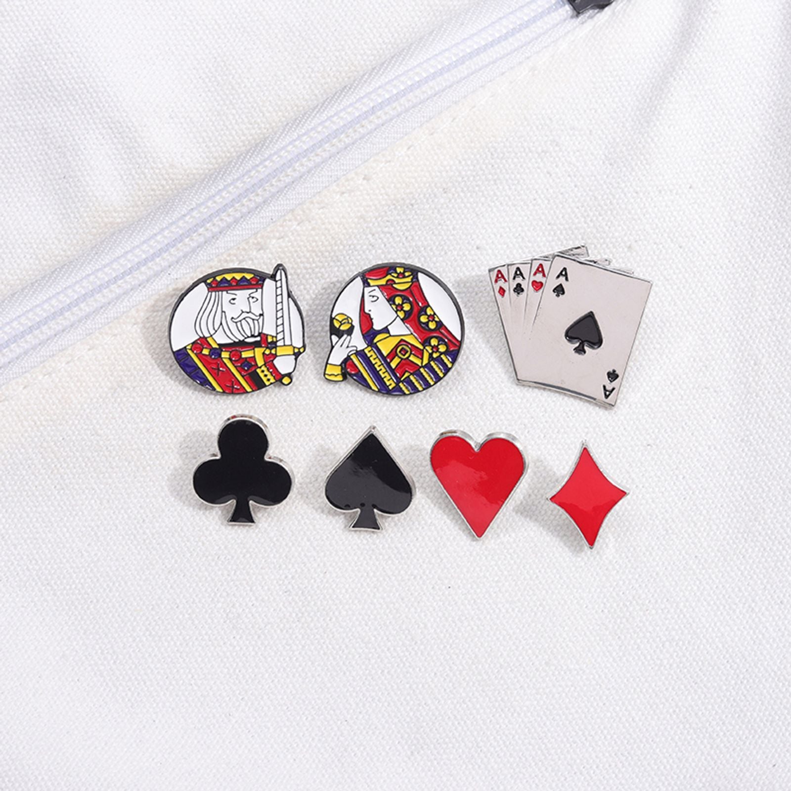 Creative Playing Cards Enamel Pin Brooch
