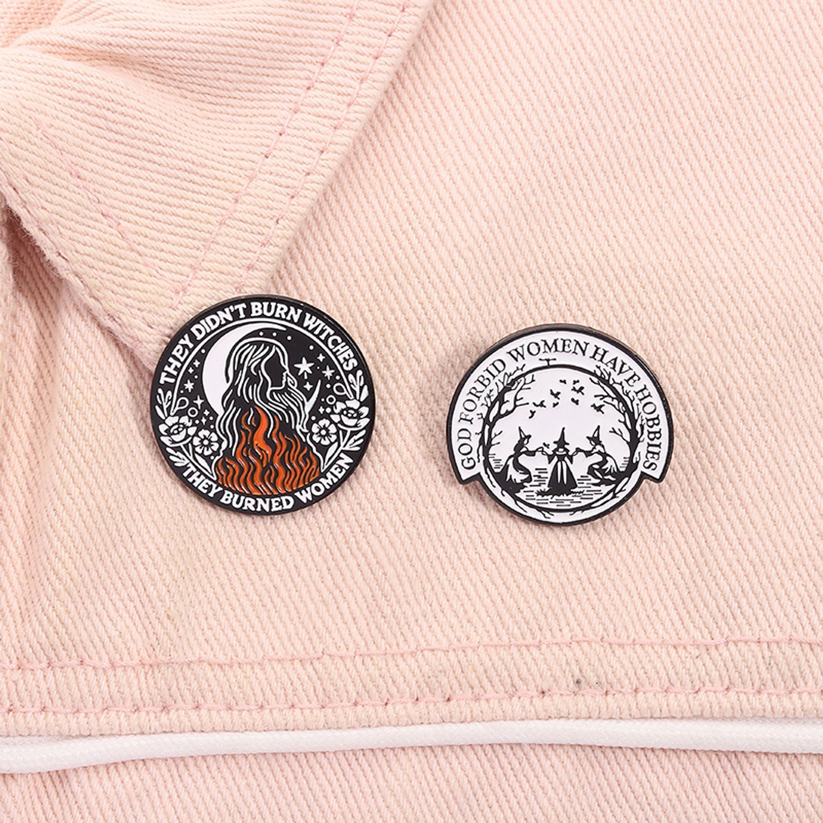 Female Power Enamel Pins - Brooches & Lapel Badges