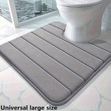 U-Shaped Memory Foam Bathroom Mat